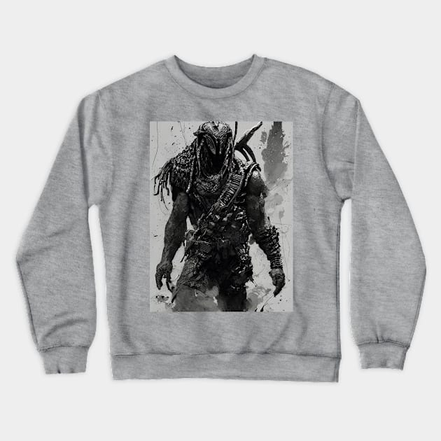 Yautja Clan Leader Crewneck Sweatshirt by Quotechella Merch